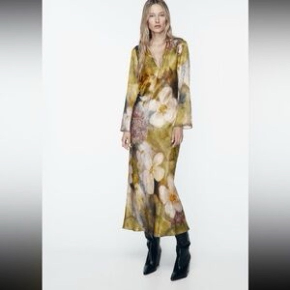 Floral Long Sleeve Dress